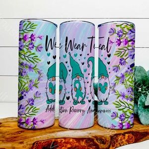 Choice of 1 20 oz AA, NA Addiction recovery tumbler